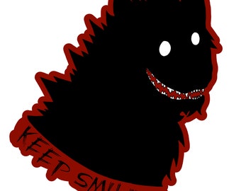 Keep Smiling Hyena I Vinyl Sticker