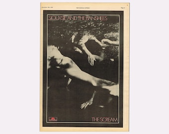 Siouxsie And The Banshees  •  The Scream • Album Poster • Rare original single poster • 1978