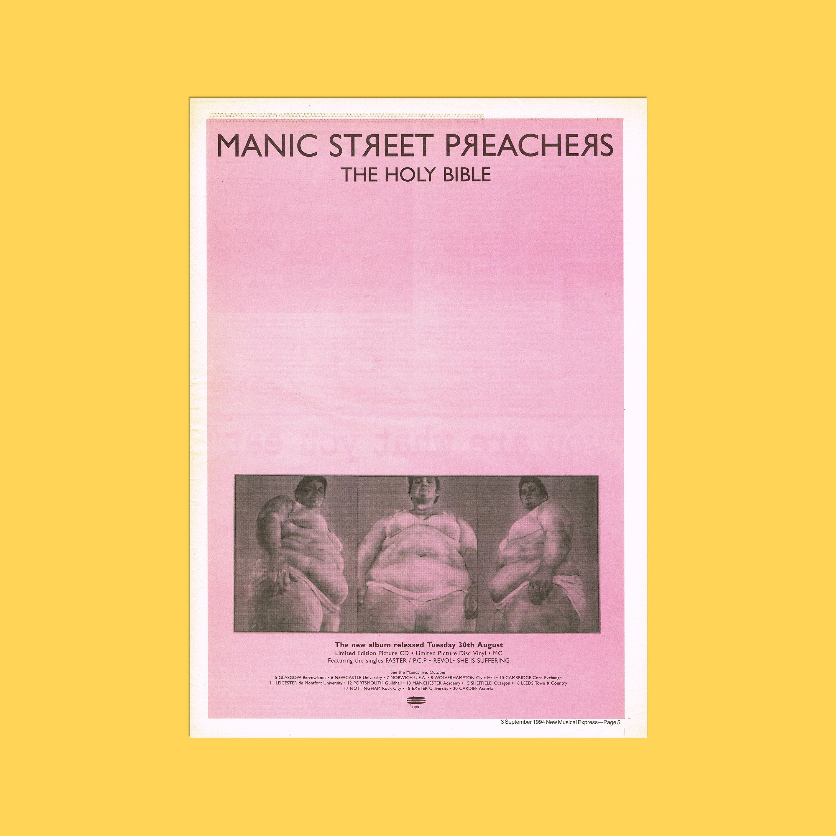 Manic Street Preachers Holy Bible - Etsy