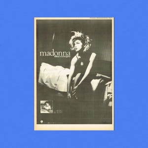 Madonna Poster Like a Virgin - Etsy