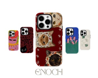 Red Dancing Cats MagSafe Phone Case – Tough Protective Cover for iPhone & Samsung