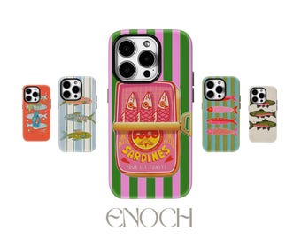 Striped Fish MagSafe Case – Tough Protective Cover for iPhone & Samsung