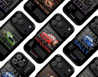 Lightning McQueen Black MagSafe Case – Tough Protective Cover for iPhone & Samsung
