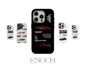 Lightning McQueen Black MagSafe Case – Tough Protective Cover for iPhone & Samsung