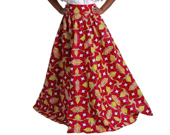 African Print Maxi/Ball Skirt