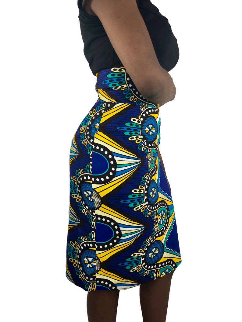 African Print Pencil Skirt image 5