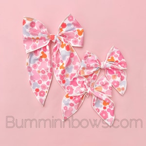 Floral Mouse Heads Bow | magical bow | sailor bows