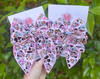 Floral mouse bow | magical handmade bows