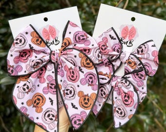 Mouse o lantern bow | magical Halloween bows