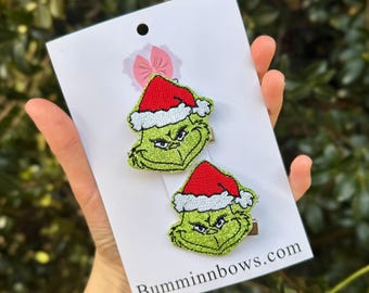 Gemeine Filzclips | Weihnachtliche Haaraccessoires