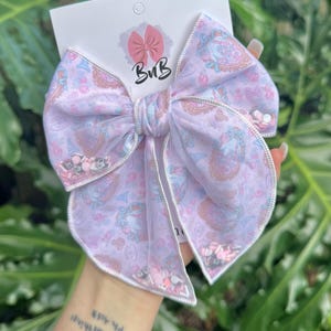 Magical day bow | glitter shaker bow | sailor bow