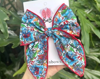 Story book bow | Thing 1 sailor bow