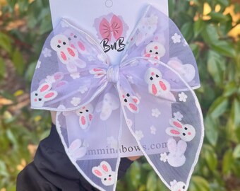 Easter bunny bow | spring sailor bow
