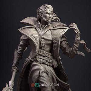 Vampire Elf Warlock 32mm/75mm/100mm/140mm D&D/Pathfinder By Nerikson Models