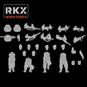 10人用コマンドー マルチパーツセット RKXミニチュア