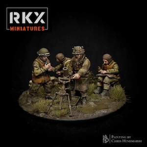Canadian/Commonwealth 3&quot; Mortar Team RKX Miniatures