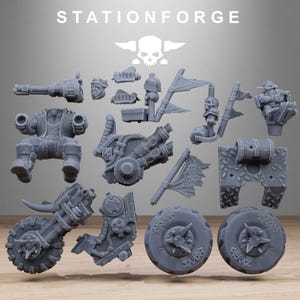 Orkaz Bikers set of 3 or 6 By Station Forge OPR/RPG/Tabletop/Sci-fi image 14