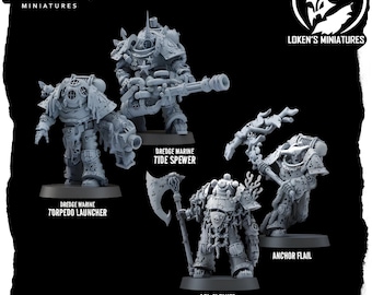 Warhammer 40k Death Guard Easy to Build 3 Plague Marines - Etsy