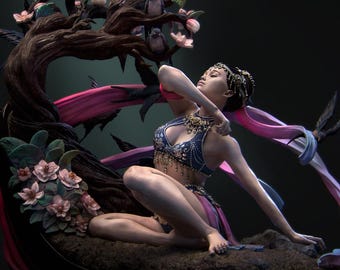 Four Seasons Diorama End of Spring 32mm/75mm/100mm/130mm D&D/Pathfinder By Nerikson Models