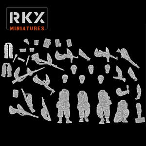10 Man Fallschimjager Multipart Set RKX Miniatures