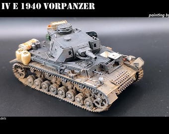 IV号戦車ジオラマ - 第二次世界大戦ミリタリースケールモデル 1/72