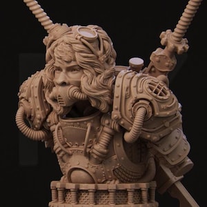 Naojiri No Helmet Bust D&D/Pathfinder By Nerikson Models