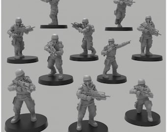 10 man Heck Ghost Assault Infantry With Battlerifles
