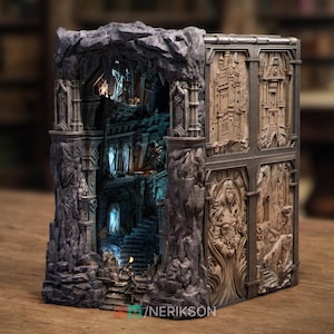 Book Nook of The Shattered King 32 D&D/Pathfinder By Nerikson Models