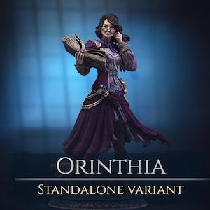 Orinthia The Magical Librarian 32mm/75mm/100mm/140mm D&D/Pathfinder By Nerikson Models