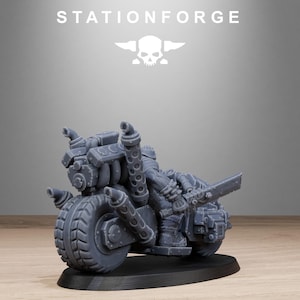 Orkaz Bikers set of 3 or 6 By Station Forge OPR/RPG/Tabletop/Sci-fi image 11