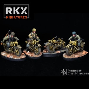 Fallschirmjager 4 Man Biker Team RKX Miniatures