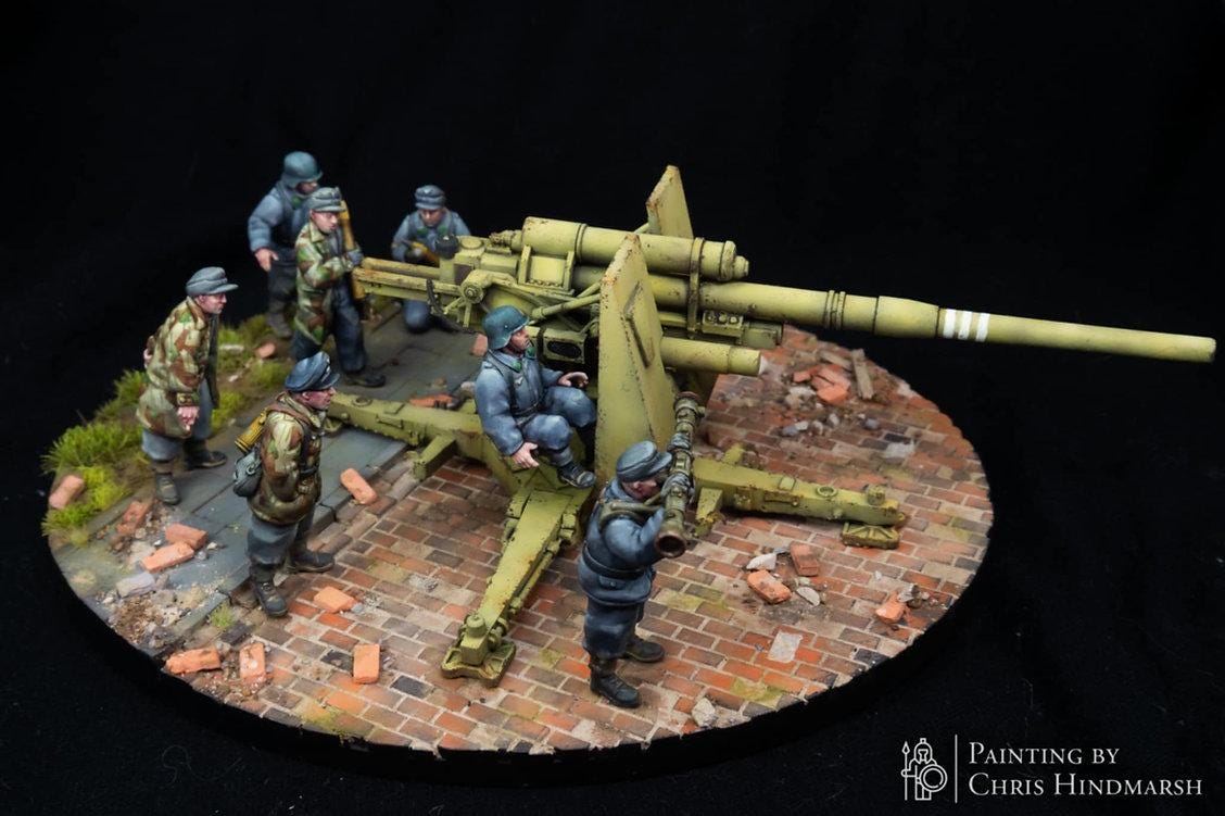 MINICHAMPS 88 mm Flak 1/35スケール 88mm Flak, Anti-Aircraft Gun