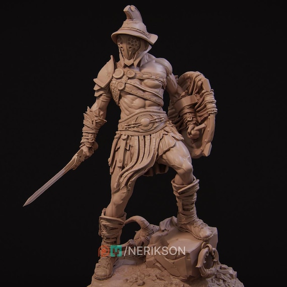 Gladiator Swordsman 32mm/75mm/100mm/140mm D&d/pathfinder by