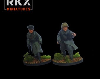 2 Man German Winter HQ Team RKX Miniatures