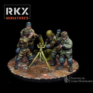 Fallschirmjager 12cm Mortar Team RKX Miniatures