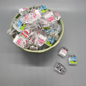 5 Milk  Carton Beads, Random Mix  16mm DIY ideas Gift Ideas