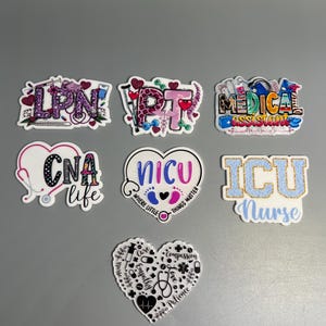 Flatback One Sided Resin Planar Acrylics Medical badge reel accessories LPN PT Medical Assistant cna nicu icu DIY ideas Gift Ideas