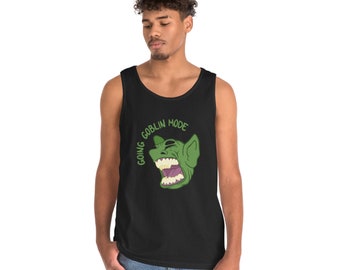 Unisex Heavy Cotton Tank Top “Going Goblin Mode” Workout Top