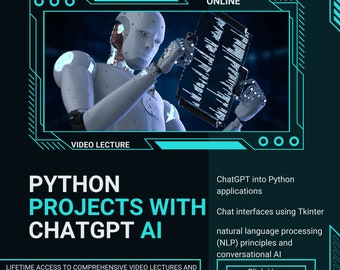 Python ChatGPT AI Chatbot Course: Video + Ebook Library