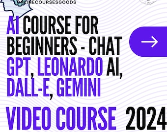 Ai Course for Beginners: Online Video Course on Ai Applications, ChatGPT, DALL-E & Future of Ai - Real-world Projects + Ebooks