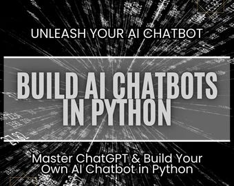 Python AI Chatbot Course: ChatGPT, OpenAI API, Streamlit GUI (Video + Ebooks)