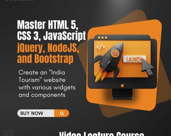 HTML, CSS, JavaScript, jQuery, NodeJS, and Bootstrap from Scratch with Real-World Projects
