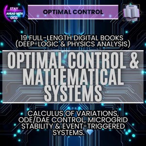 Peut inclure: Image numérique avec le texte "OPTIMAL CONTROL & MATHEMATICAL SYSTEMS". L'image comprend également le texte "19 LIVRES NUMÉRIQUES INTÉGRAUX" et "CALCUL DES VARIATIONS, CONTRÔLE ODE/DAE, MICROGRID STABILITY & EVENT-TRIGGERED SYSTEMS."