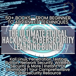 Ethical Hacking Ebook Bundle: Cybersecurity, Kali Linux, Python (PDF)