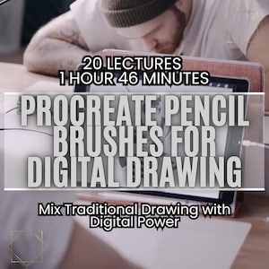 Procreate Pencil Brushes Course: Digital Drawing & Shading (Video Tutorials)