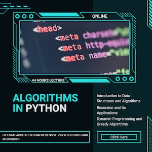 Python Data Structures & Algorithms Course: 44hr Video + Ebook Library