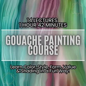 Gouache Painting Course: Learn to Paint Vibrant Fruits -  Learn Color, Style, Form, Value & Shading - Loose Gouache Painting Guide