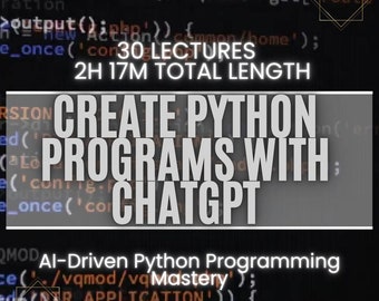 Python Course: AI-Assisted Coding with ChatGPT + Ebook Library