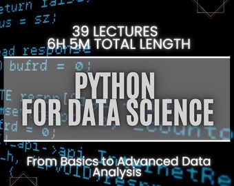 Python for Data Science Course: Video + Ebook Library