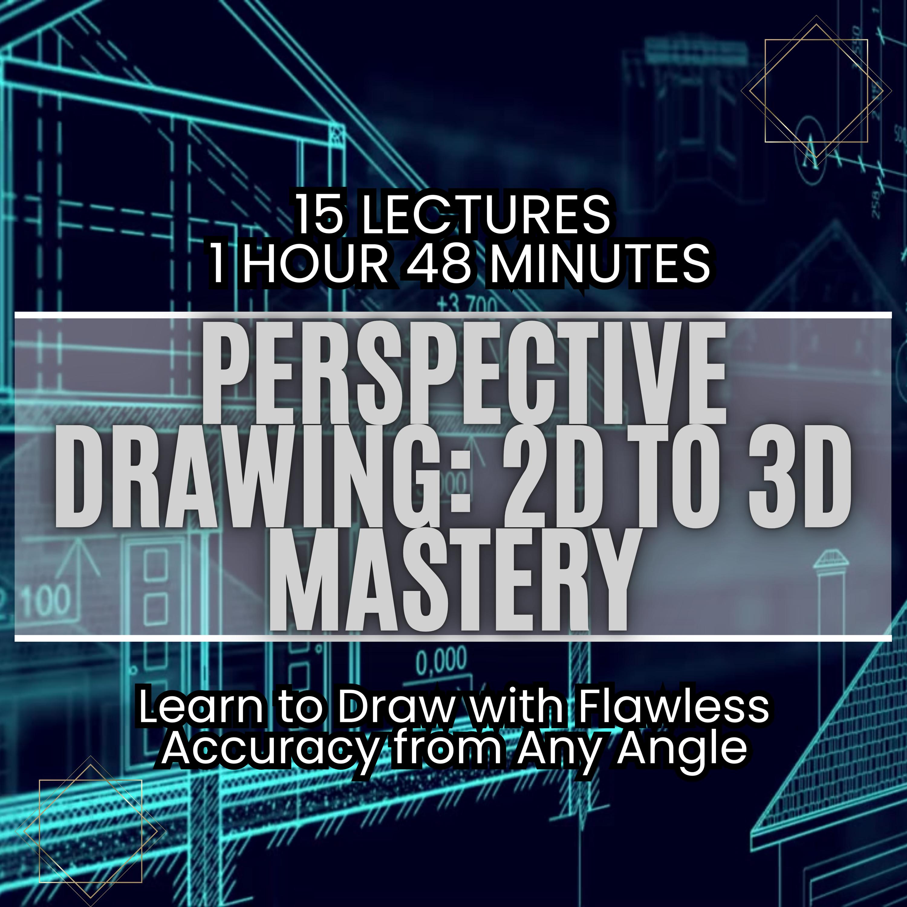 Perspective Drawing Course: Master 1 2 3 Point Perspective Learn